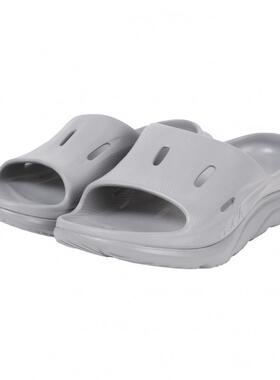 代购Hoka OneOne男士拖鞋缓震透气舒适凉拖EVA材质灰色居家浴室