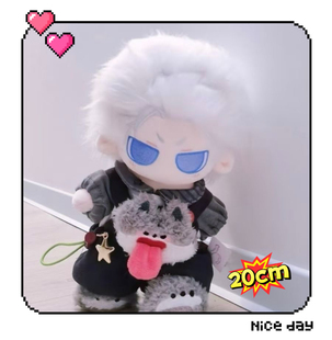 精致鬼泣维吉尔属性20cm棉花娃娃维豆泥超萌q版玩偶换装毛绒公仔