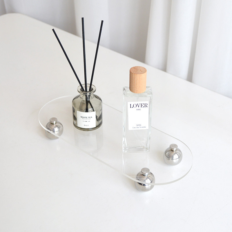 透明亚克力收纳圆脚拍照道具摆件