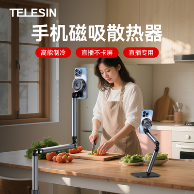 泰迅手机磁吸散热器带桌面支架