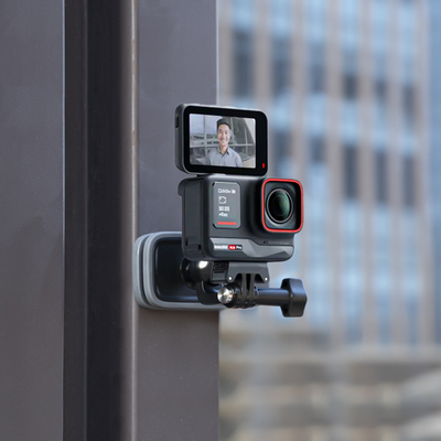 泰迅TELESIN磁吸万向球头背包夹适用 insta360ACEPRO/ACE运动相机书包夹子肩带夹支架可旋转支架ACEPRO2