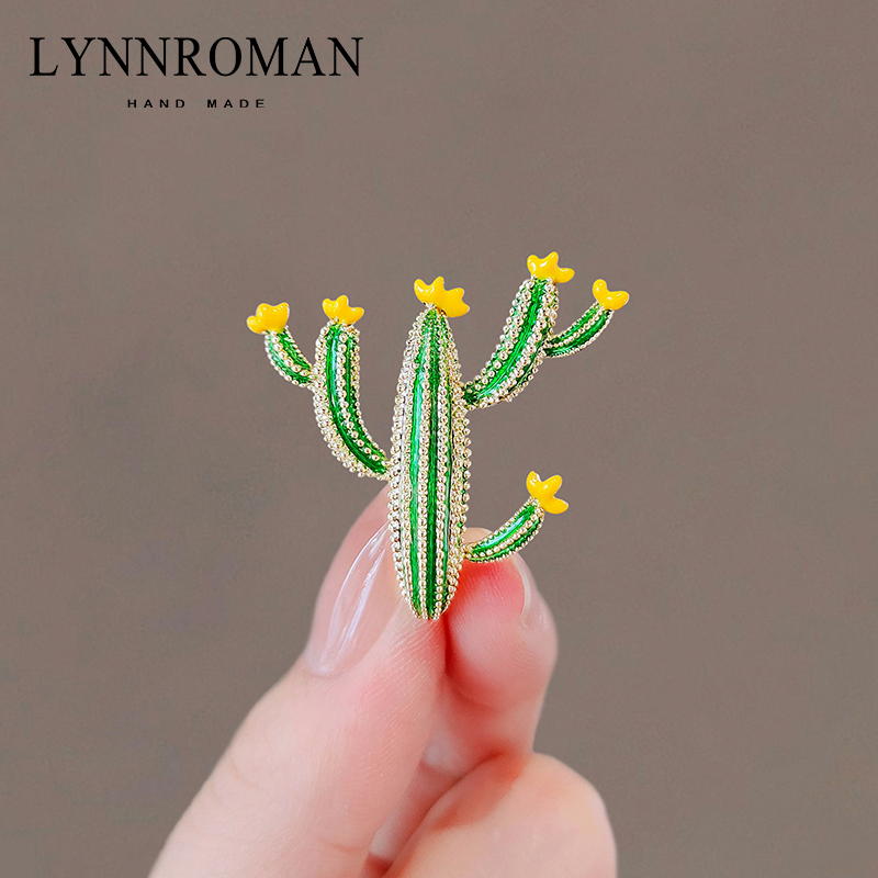 LYNNROMAN可爱仙人掌胸针
