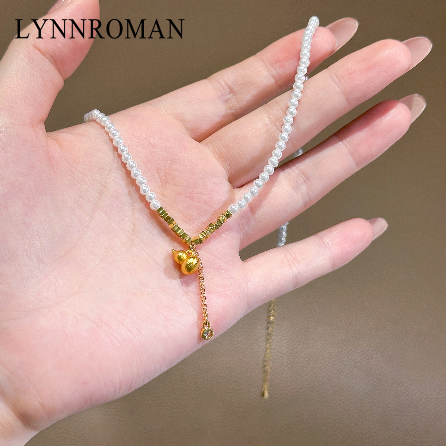 葫芦珍珠项链女高级感轻奢精致