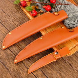 厨房刀具刀套削皮刀剔骨刀便携收纳皮套可挂腰通用全套刀尖保护套