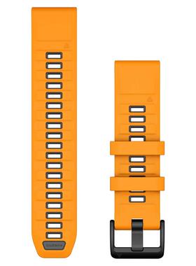 代购Garmin佳明男女腕表防水透气速干耐用硅胶橙色20mm快拆运动