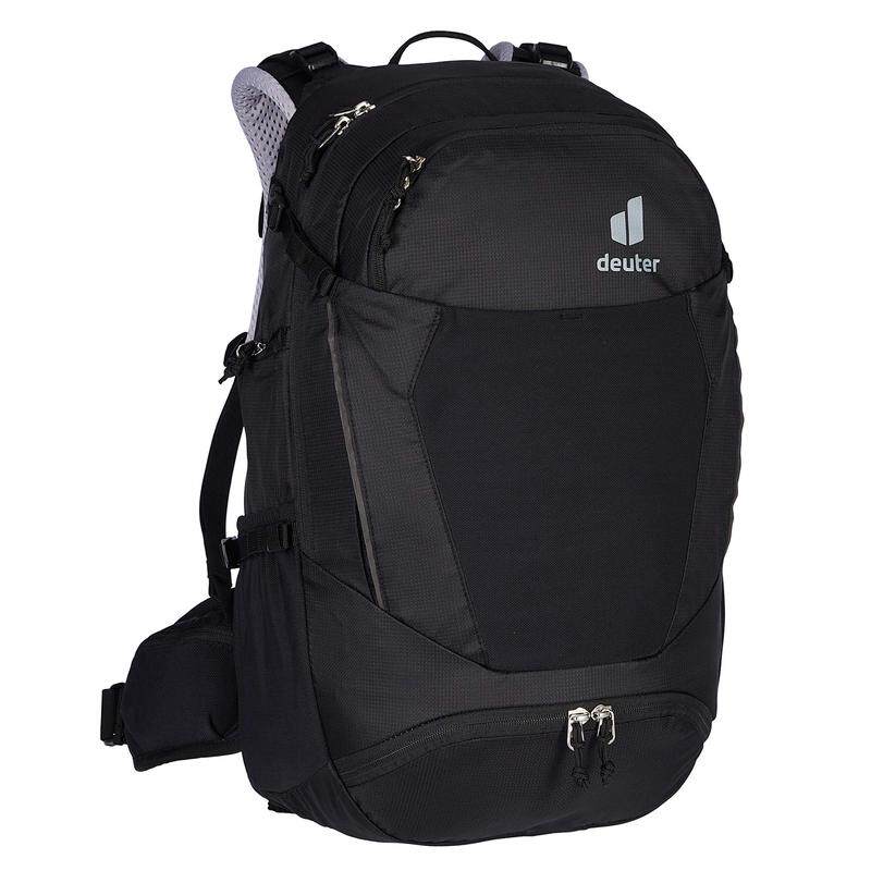 代购DEUTER男女骑行背包防水挂载扩容尼龙透气背板多层分区骑行