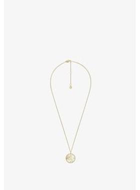 代购Fossil/化石黄金色金属项链轻奢简约女款cm可调节链条