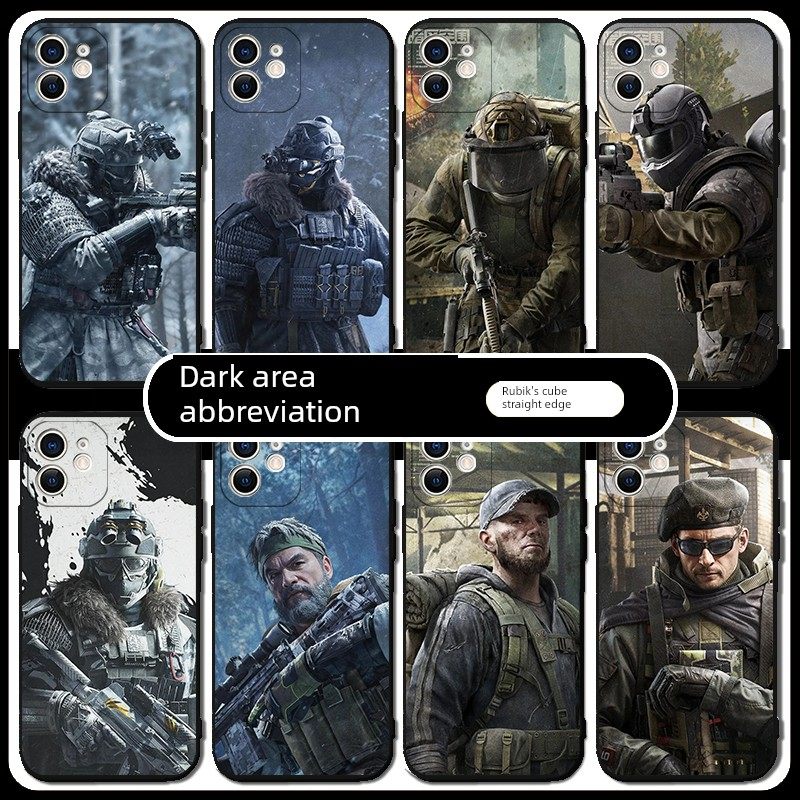 暗区突围手机壳适用苹果16pro游戏适用opporeno12周边适用荣耀200白狼连队适用vivox100s适用华为Pura70ultra
