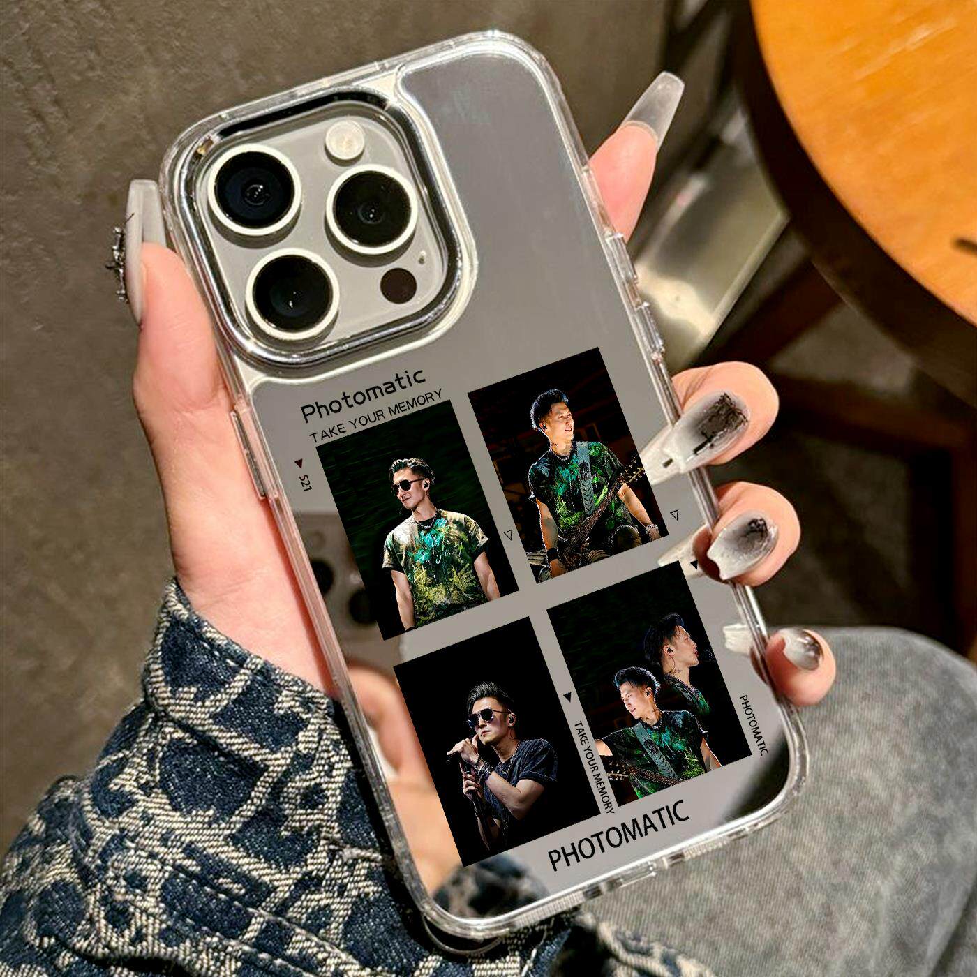 适用苹果16promax手机壳华为Puar80mate70谢霆锋演唱会iphone15pro14周边小米12reno13应援荣耀400pro镜面