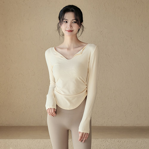 元气女孩修身显瘦瑜伽服健身长袖