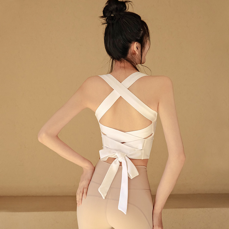 运动内衣女夏季新款防震聚拢美背时尚瑜伽服背心跑步性感健身文胸