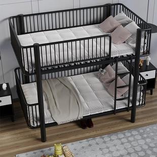 新型铁床上下床铁架床二楼铁艺床上下铺双层床成人高低两用高架床