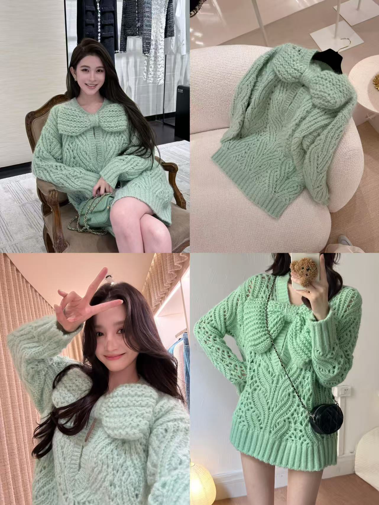 25K定染！羊绒羊毛马海毛针织衫