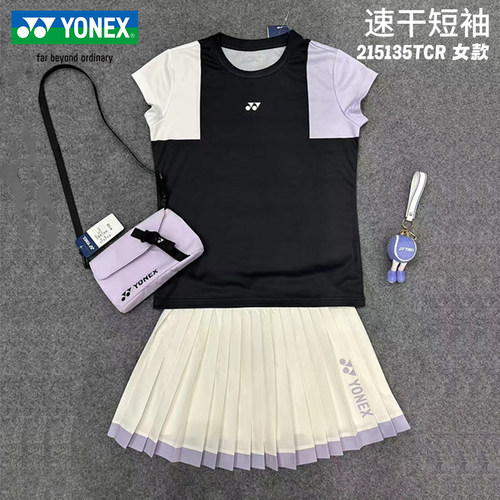 尤尼克斯羽毛球服短袖女