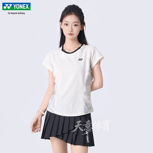 YONEX女速干羽毛球服套装短袖裙