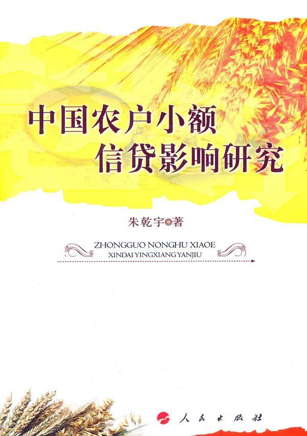 全新正版中国农户小额信贷影响研究朱乾宇人民出版社农业信贷信贷管理研究中国现货