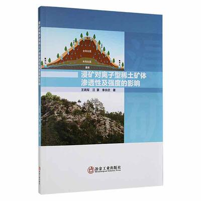 全新正版 浸矿对离子型稀土矿体渗透及强度的影响王晓军冶金工业出版社 现货