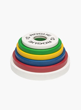 ROGUE橡胶配重片更换板举重深蹲卧推力量举杠铃调节训练片