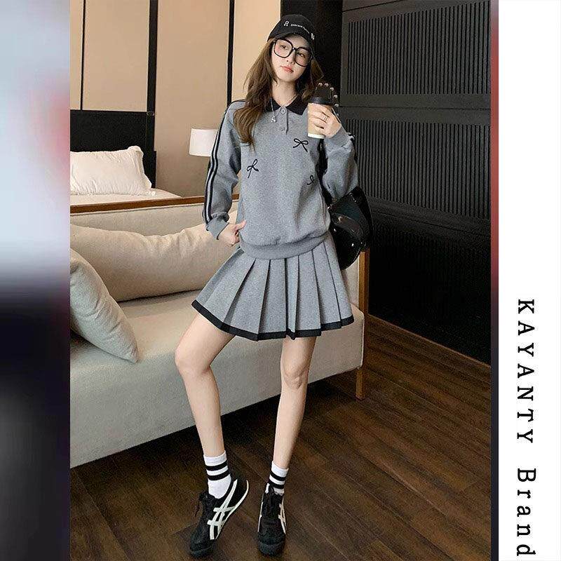 KAYANTY休闲套装裙女春季2025新款高级感显瘦气质减龄卫衣两件套