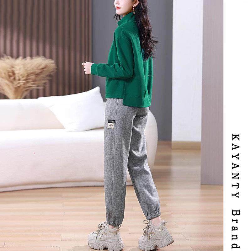 KAYANTY连帽卫衣套装女2025春秋新款气质时尚休闲运动洋气两件套