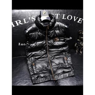 羽绒马甲男款外穿2025新款冬季潮高端潮牌时尚运动美式羽绒服背心