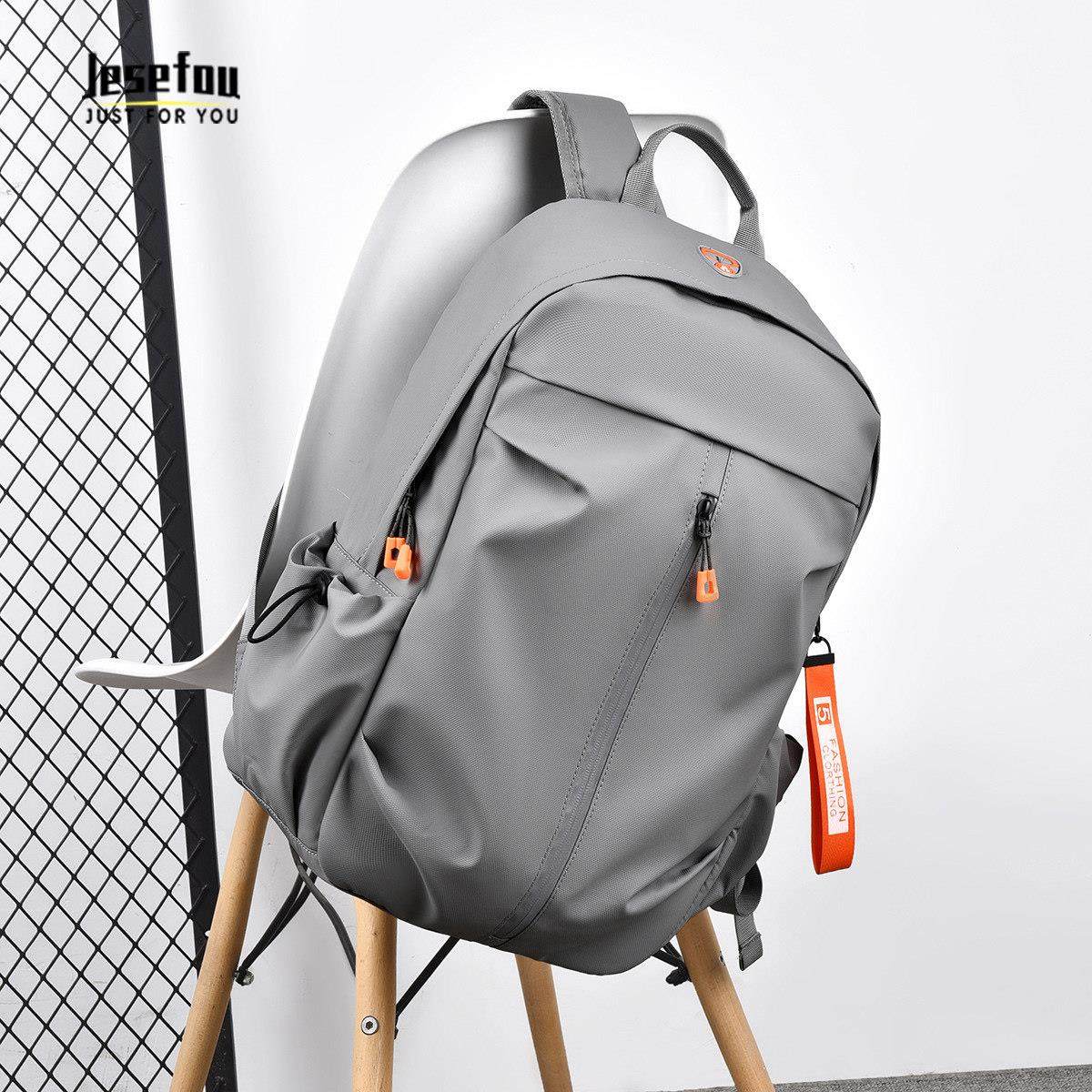 Jesefou高端奢侈男士双肩包休闲简约大容量旅行包商务电脑包背包