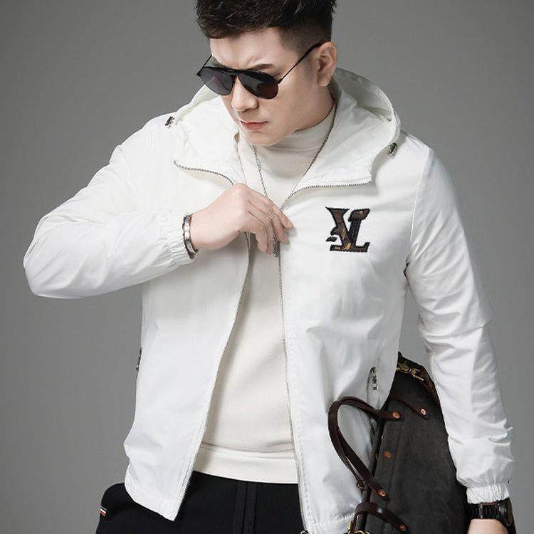 BellerLee 欧洲站男高端春秋季连帽外套新款秋装潮牌刺绣休闲夹克,男装,牛仔衬衫,淘宝优惠券,粉丝福利购,淘宝优惠卷