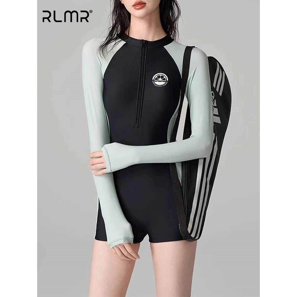 Rlmr无障碍豪华泳装女士新的一件式四角内裤覆盖腹部苗条看运动保