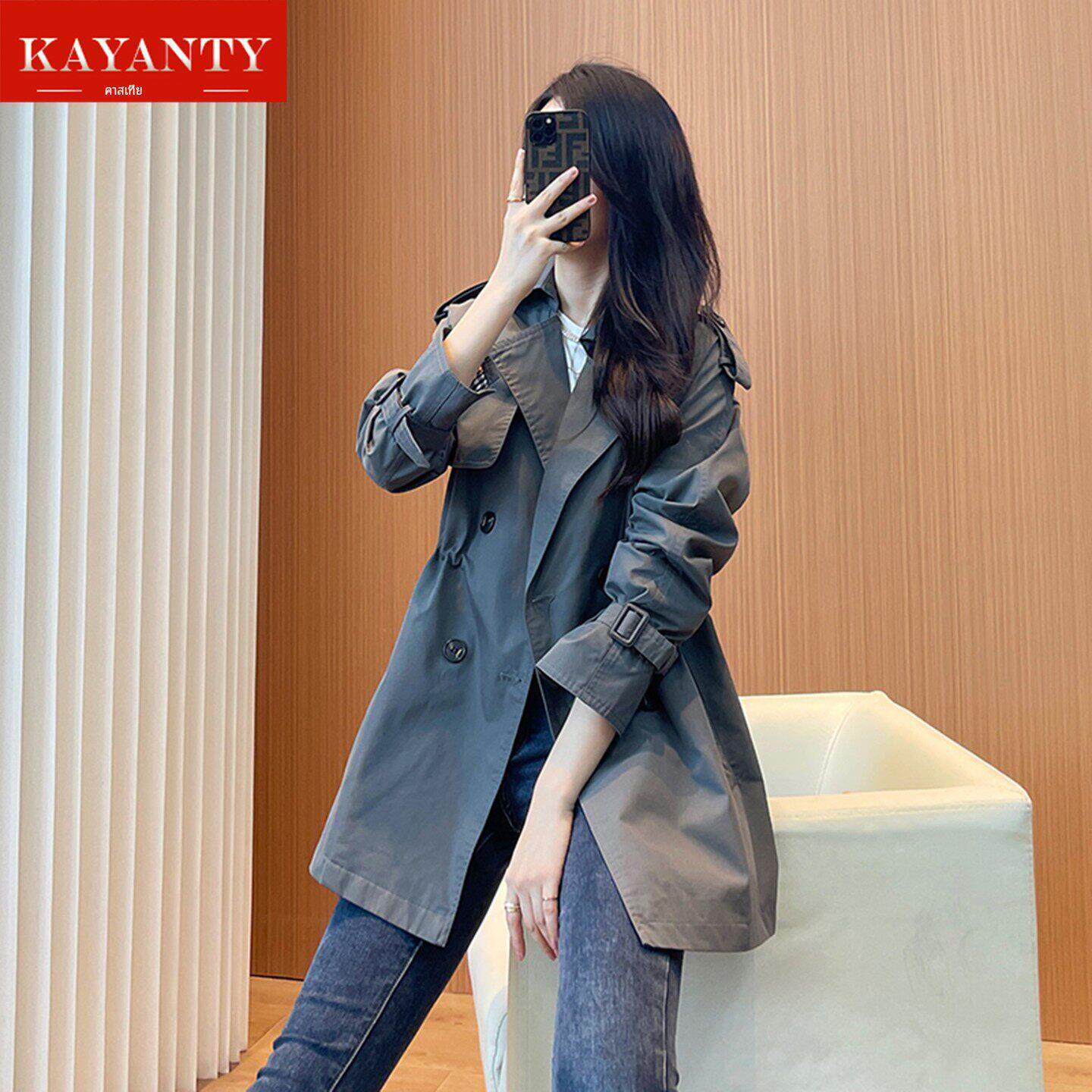 KAYANTY薄款时尚风衣女中长款高端大气女款2025年新秋冬小众外套