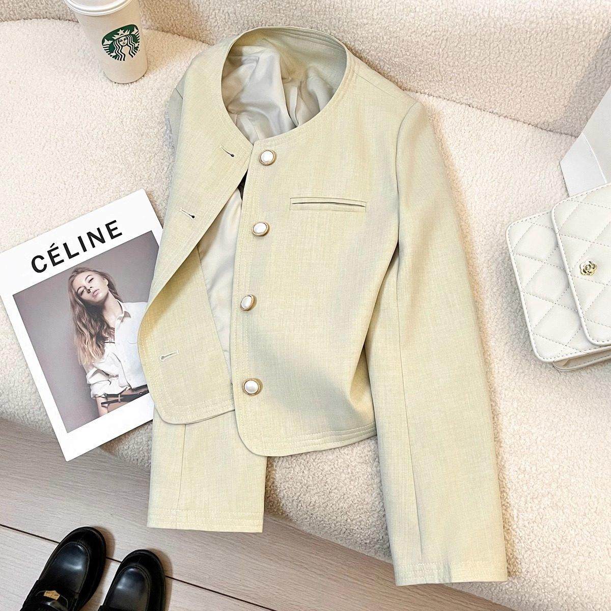 LILY MOST浅黄绿色小香风西装外套女短款2025名媛高级感小个子,女装/女士精品,时尚防晒服,淘宝优惠券,粉丝福利购,淘宝优惠卷