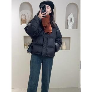 LILY MOST黑色短款羽绒服女冬季新款2025年小个子高级感面包服