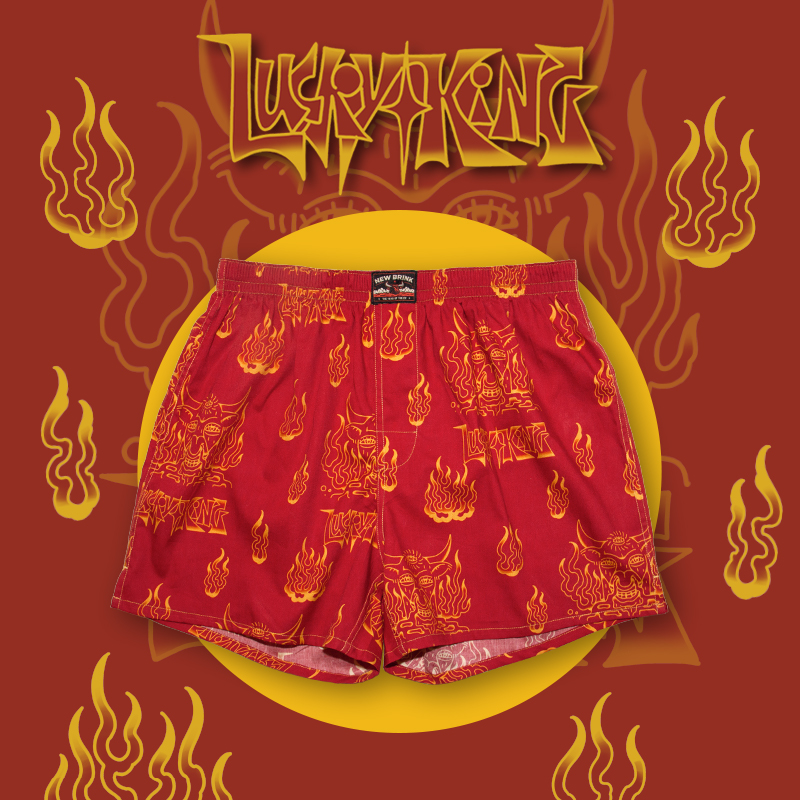 brink本命年红内裤情侣阿罗裤棉