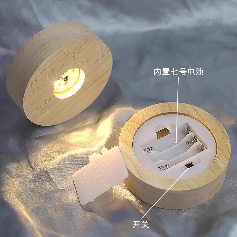 轻奢酒杯底座灯发光杯垫