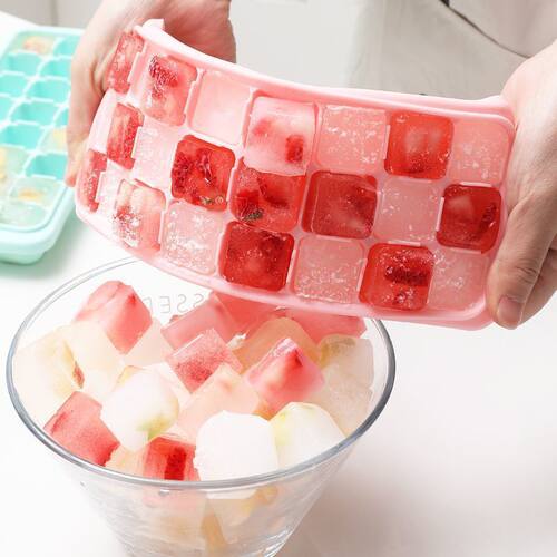 冻冰块模具软硅胶家用自制食品级冰格雪糕冰箱制冰盒带盖储冰工厂