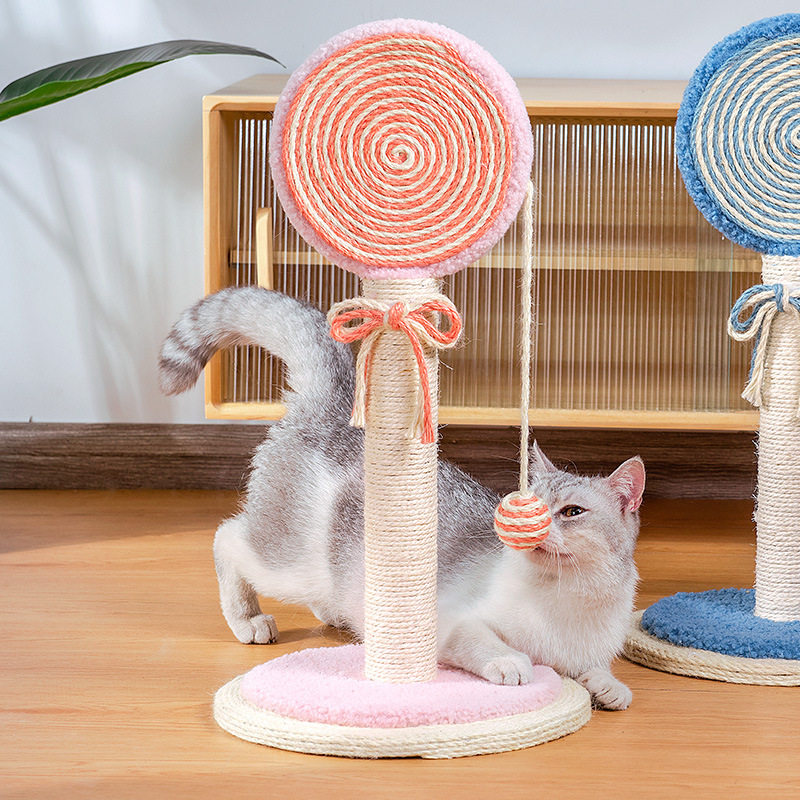 猫爬架宠物爆款猫玩具猫咪宠物用品剑麻棒棒糖猫抓板猫抓柱