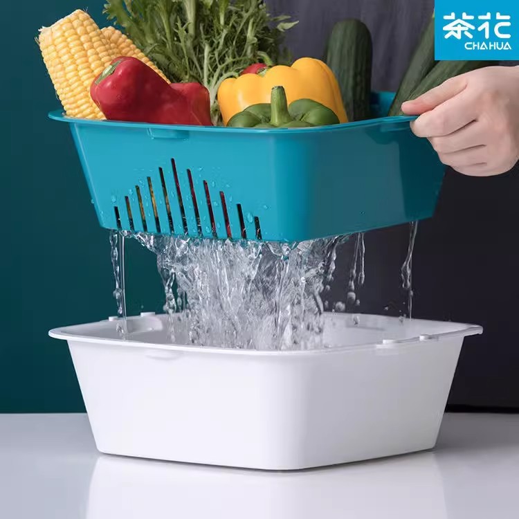 水果盘洗菜篮双层滴水筐