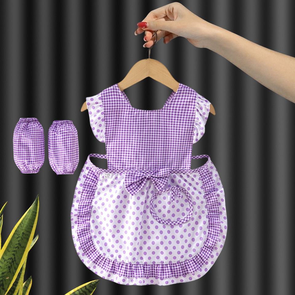 纯棉宝宝罩衣儿童围裙吃