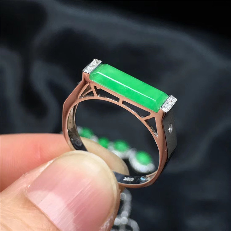 翠驰阁镶嵌加工定制 戒托18K空托 马鞍款式戒指