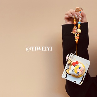 依维意 适用于荣耀magicvflip2手机壳pocket2少女心折叠屏防摔手绳三星zflip7fe可爱哭娃kt猫支架小米mixflip