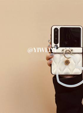 依维意 适用小米MIXFlip折叠手机壳华为PuraX爱心手环novaFlip白色气垫OPPOFindN2Flip个性Pocket2新款ZFlip6