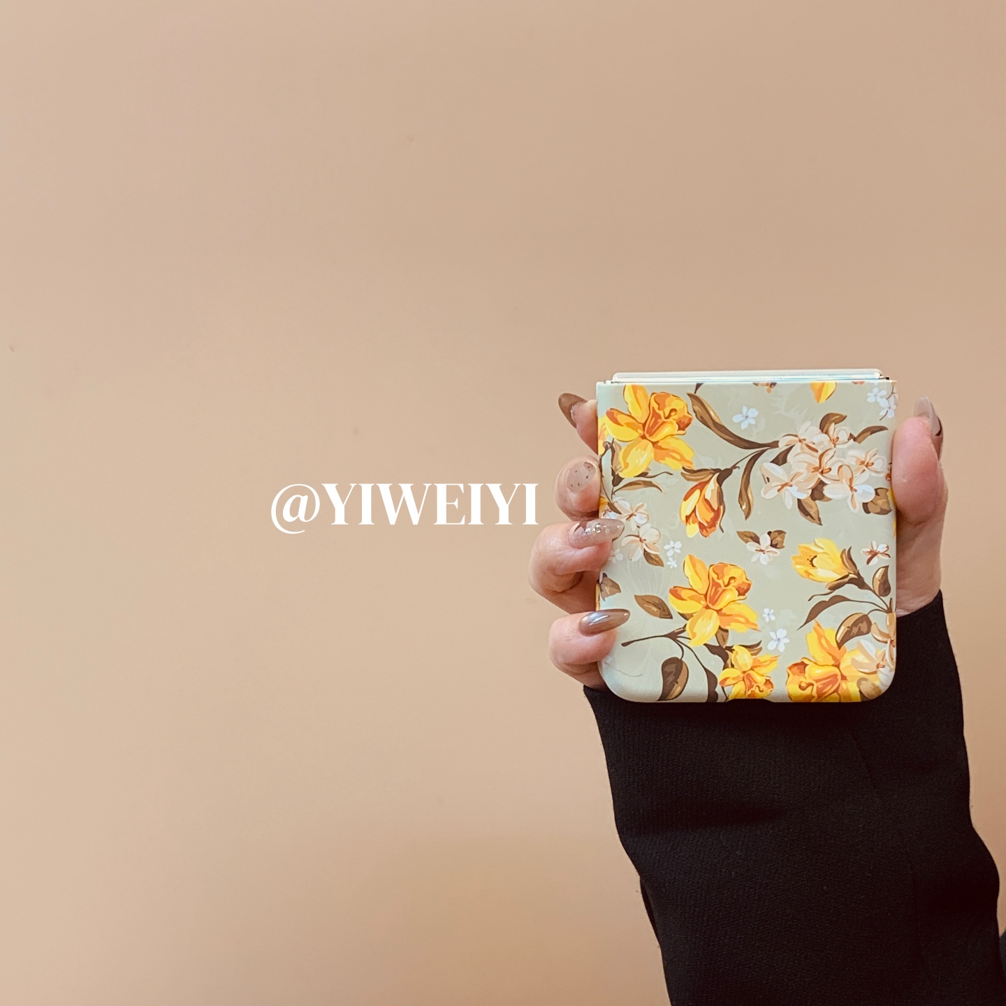 适用于小米折叠唯美喇叭花手机壳