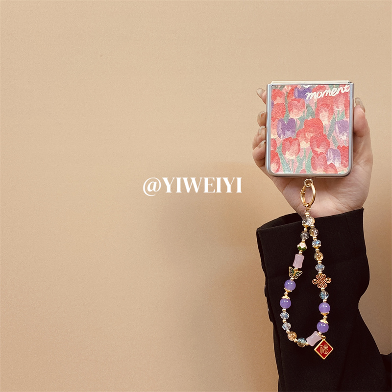 华为折叠满屏唯美郁金香手机壳