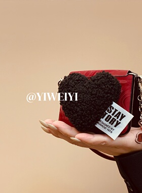 依维意 适用于荣耀magicvflip2手机壳pocket2红色雪山纹折叠屏oppofindn3flip红色小马挂件razr60毛绒大爱心