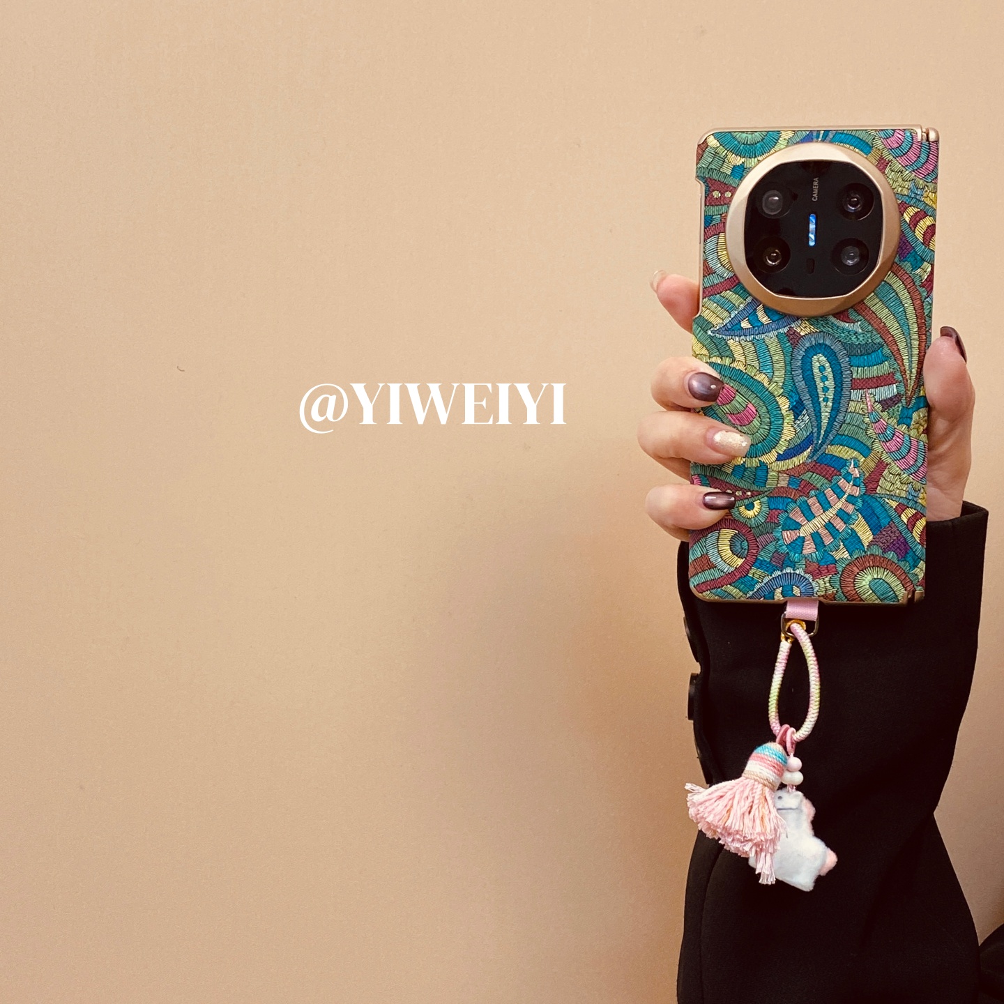 适用于华为手机壳折叠屏双中轴