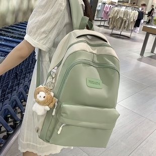 减负夏季 大容量背包中学生初中生书包女高中生女生少女双肩包