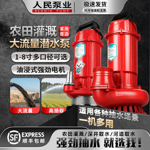 人民QDX家用潜水泵农田灌溉