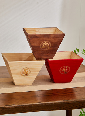 采购产品老式实木桶盖吸引财富，大米桶，日常桶黄金客厅装饰品，