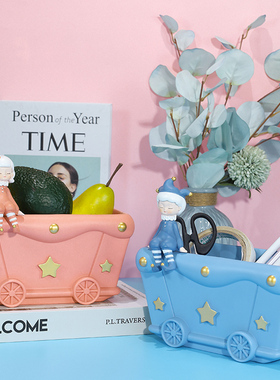 马戏团摆件家具饰品客厅卧室电视柜装饰品玄关钥匙小东西收纳摆件