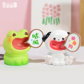 单身狗孤寡趣味礼物办公室桌面摆件装 饰摆件咕呱情绪治愈男生女生