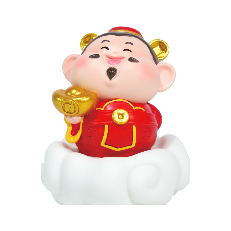 宝贝故事寿星国潮桌面摆件